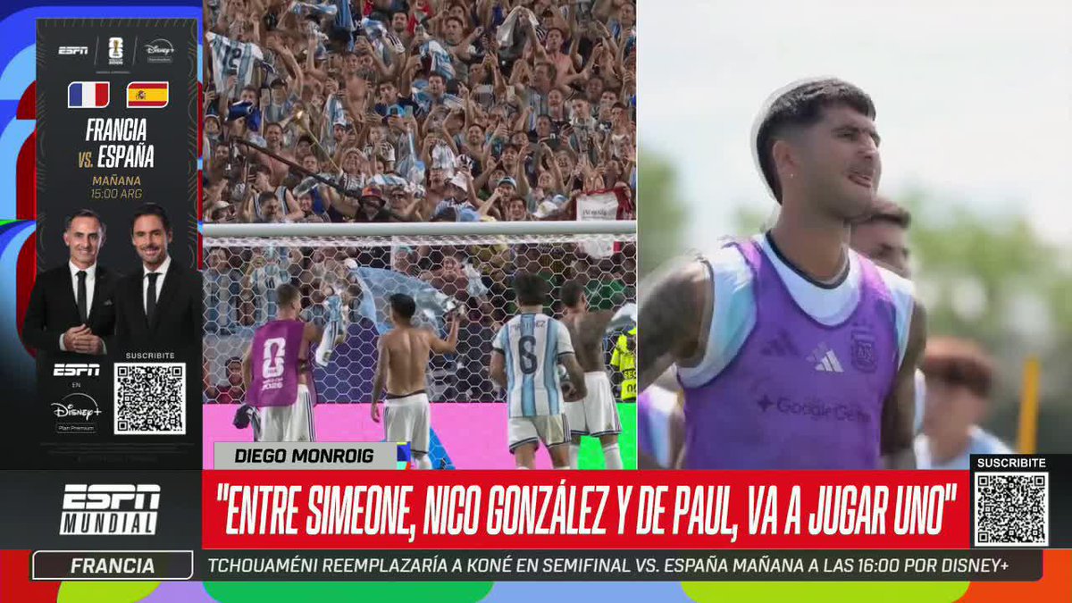 🇦🇷 "SCALONI ESTÁ DECIDIDO A HACER CAMBIOS" Atención a las novedades de Argentina a la espera de las semifinales ante Inglaterra en Atlanta. ⚡ #ESPNMundial 📺 Mirá nuestros partidos de la #FIFAWorldCup por el Plan Premium de #DisneyPlus
