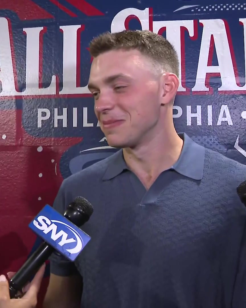 "I didn't realize how out front my first swings were going to be. I was in the cage and I was like, 'I'm going to hit 20 home runs. I'm on fire right now.' And then I took my first one and I was like, 'oh my God, I am going so fast right now'" 😂 - Ben Rice