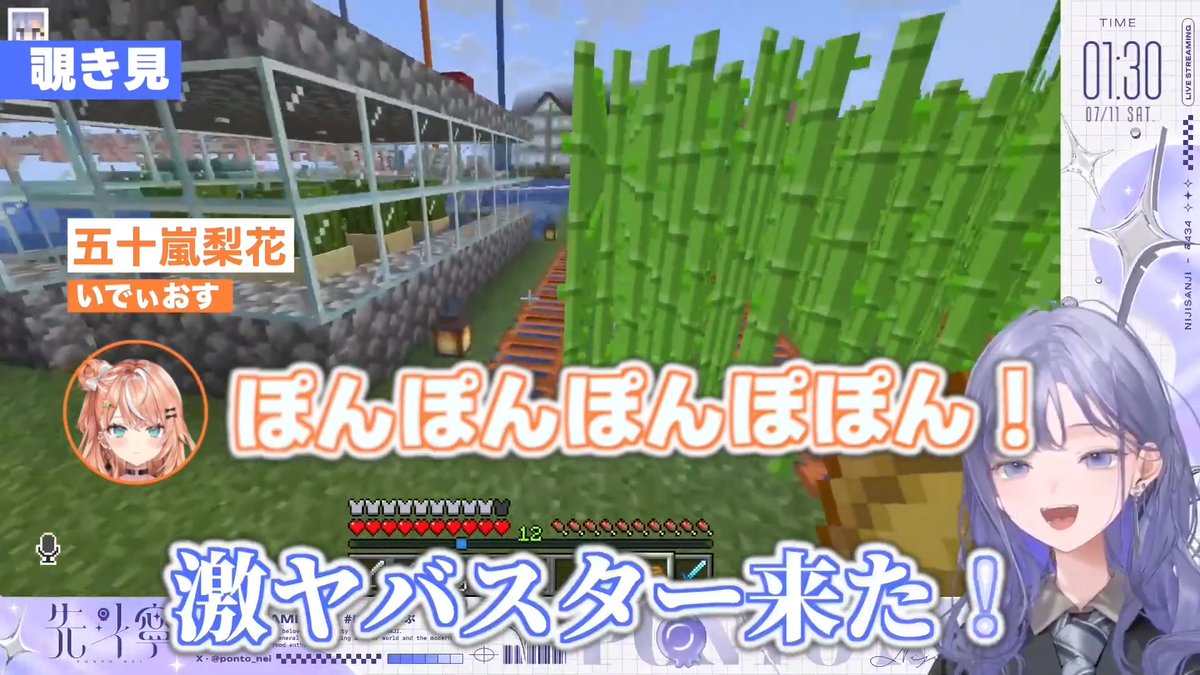 ここの激ヤバスターりかしぃ面白過ぎた #あらなみマイクラ