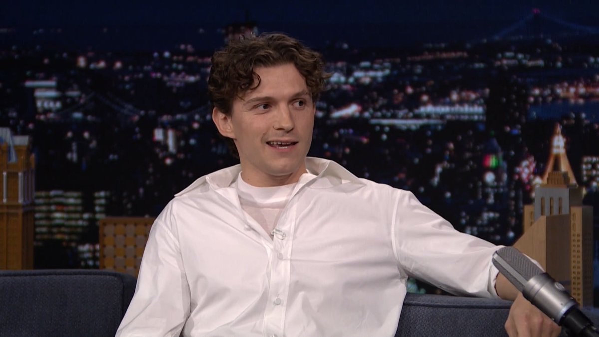 “Something is in the air right now.” -Tom Holland on the energy as England heads into the World Cup semifinals 👀 #FallonTonight #FIFAWorldCup