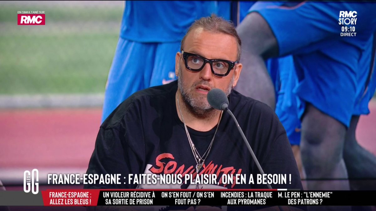 ⚽️ France/Espagne : pensez-vous que les Bleus vont se qualifier ? 🗣️ Bruno Poncet : "Dès qu'on marque un but, Infantino ne se lève pas, il tire la gueule. Je pense que c'est parce qu'il n'aime pas Platini." #GGRMC