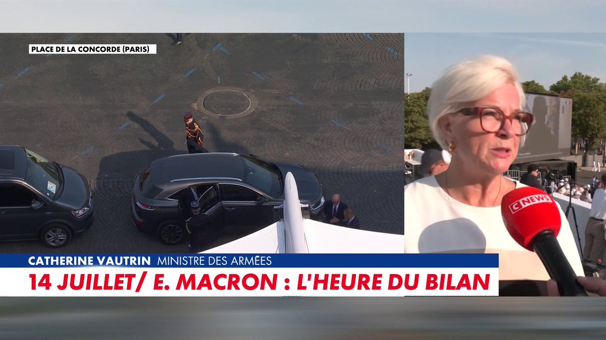 Catherine Vautrin, ministre des armées, sur la signification du thème du défilé du 14 juillet «Le réveil stratégique de l'Europe» : «C'est la mobilisation d'un continent pour la paix. Il faut être mobilisé pour l'Ukraine». Toute l'info est à retrouver sur