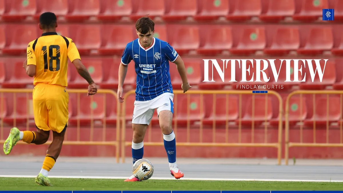 💭 “I want to showcase my talent here.” 💙 From his loan spell at Kilmarnock to appearing at the World Cup, Findlay Curtis spoke to RangersTV to reflect on his journey and his ambitions at Rangers.