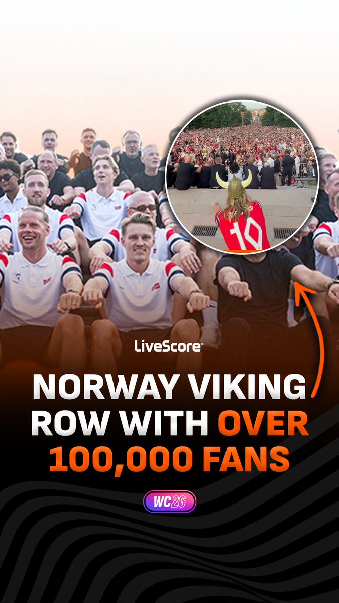 One of the most ICONIC parts about the World Cup has arrived at home to over 100,000 fans! 🚣🇳🇴