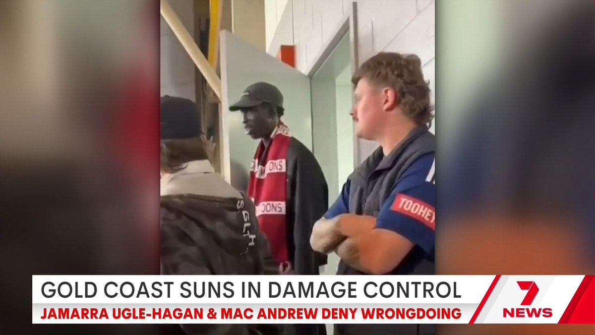 The Gold Coast Suns are in damage control because of a viral video featuring Jamarra Ugle-Hagan & Mac Andrew. Xander McGuire has the details.