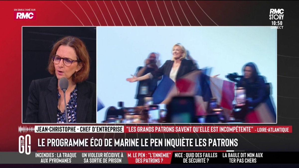 📞 Jean-Christophe, chef d'entreprise, au 3216 : "Bardella et Le Pen sont incompétents. Ils n'ont pas de programme économique. Il n'y a rien de financé. Ils font des propositions mais ils n'expliquent pas comment on finance." #GGRMC