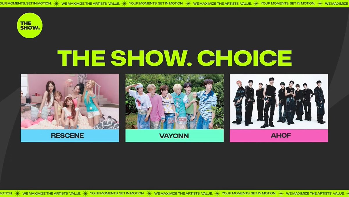 🔥 [NOMINEE] 260714 - THE SHOW. #RESCENE vs. #VAYONN vs. #AHOF Who will win today? 🧐 VOTE NOW on BIGC. app! STREAM LINK: