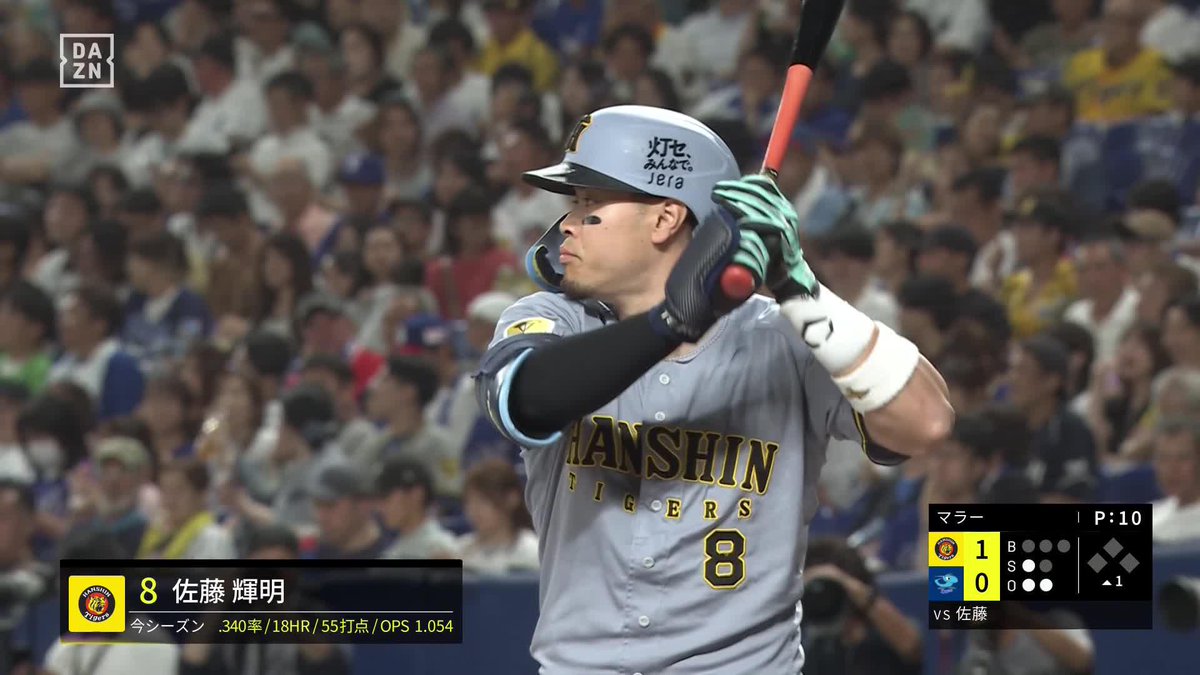 バンテリンでこの深さまで… 佐藤輝明 特大の一発! 2者連続弾で最高のスタート! ⚾️中日×阪神 #阪神タイガース #だったらDAZN