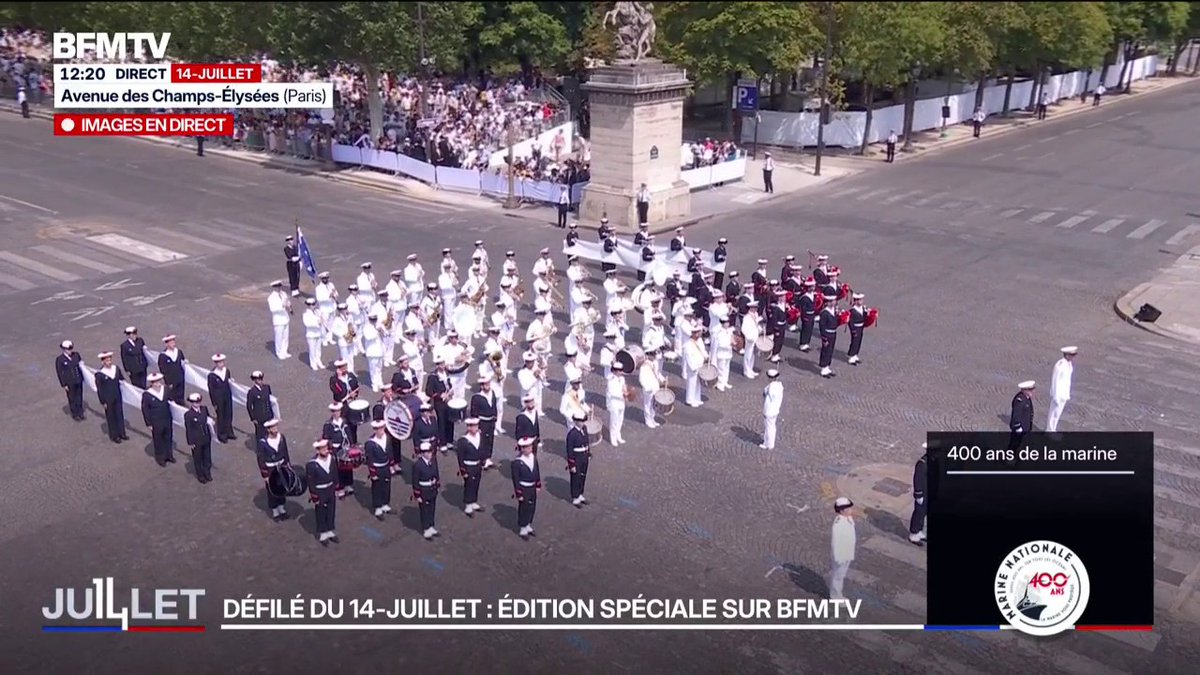 14-Juillet: un tableau final pour célébrer les 400 ans de la Marine nationale