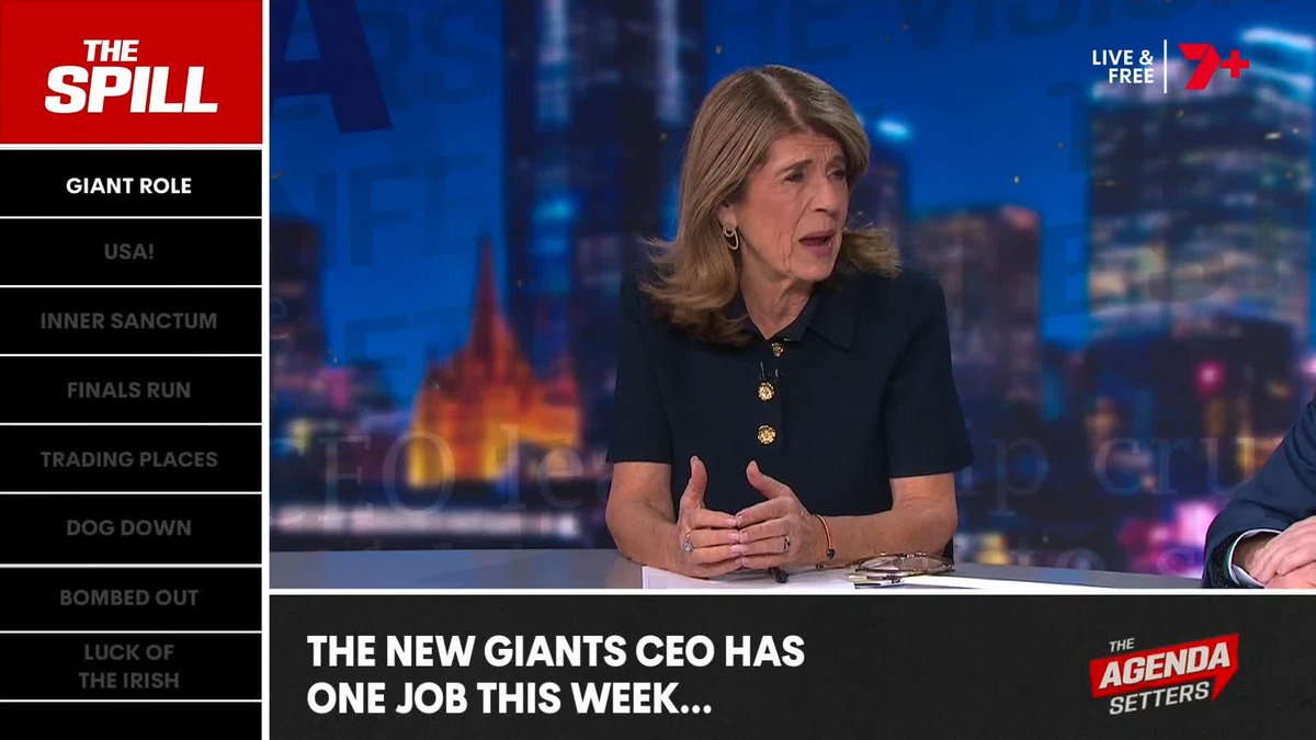 "He (James Avery) needs to convince Toby Greene to stay at the footy club." 🗣️ Caroline Wilson on the one job new Giants CEO James Avery has this week