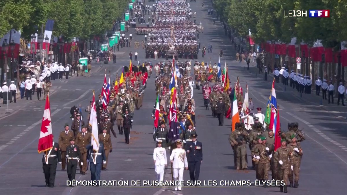 🔴 🇫🇷 Démonstration de puissance sur les Champs-Élysées 📺 #LE13H de TF1 présenté par Isabelle Ithurburu