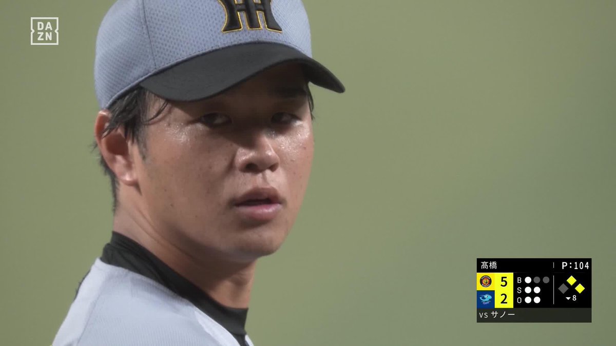 誰も止められない 髙橋遥人 8回2失点で 今シーズン11勝目! <投球内容> 回:8 球:120 安:7 振:9 四死:0 失:2 ⚾️中日×阪神 #阪神タイガース #だったらDAZN