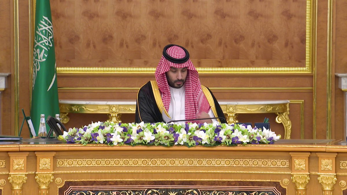 ولي العهد يرأس جلسة مجلس الوزراء في جدة