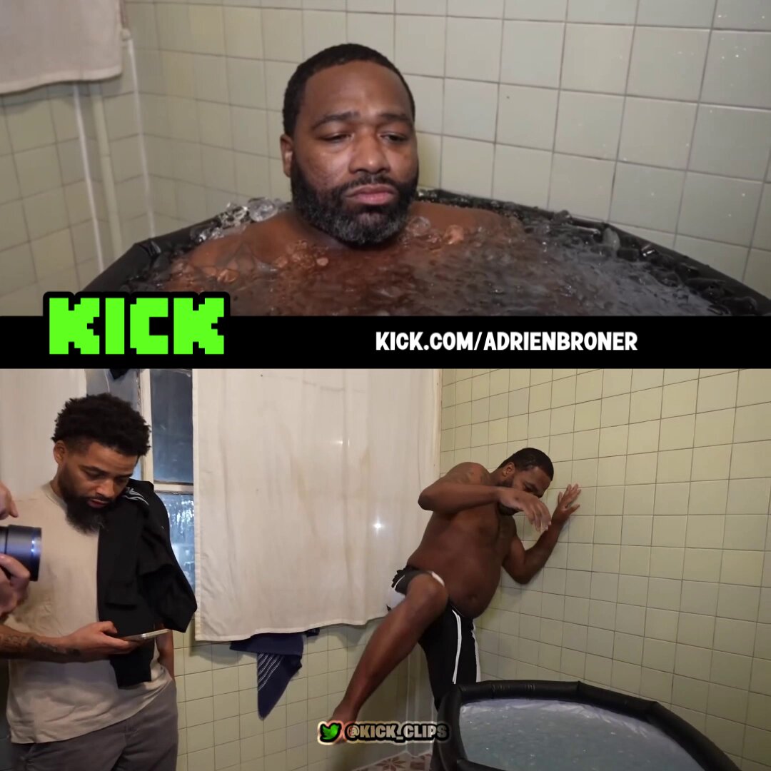 Adrien Broner had everyone SHOOK after getting into an ice bath like it was nothing 🔥