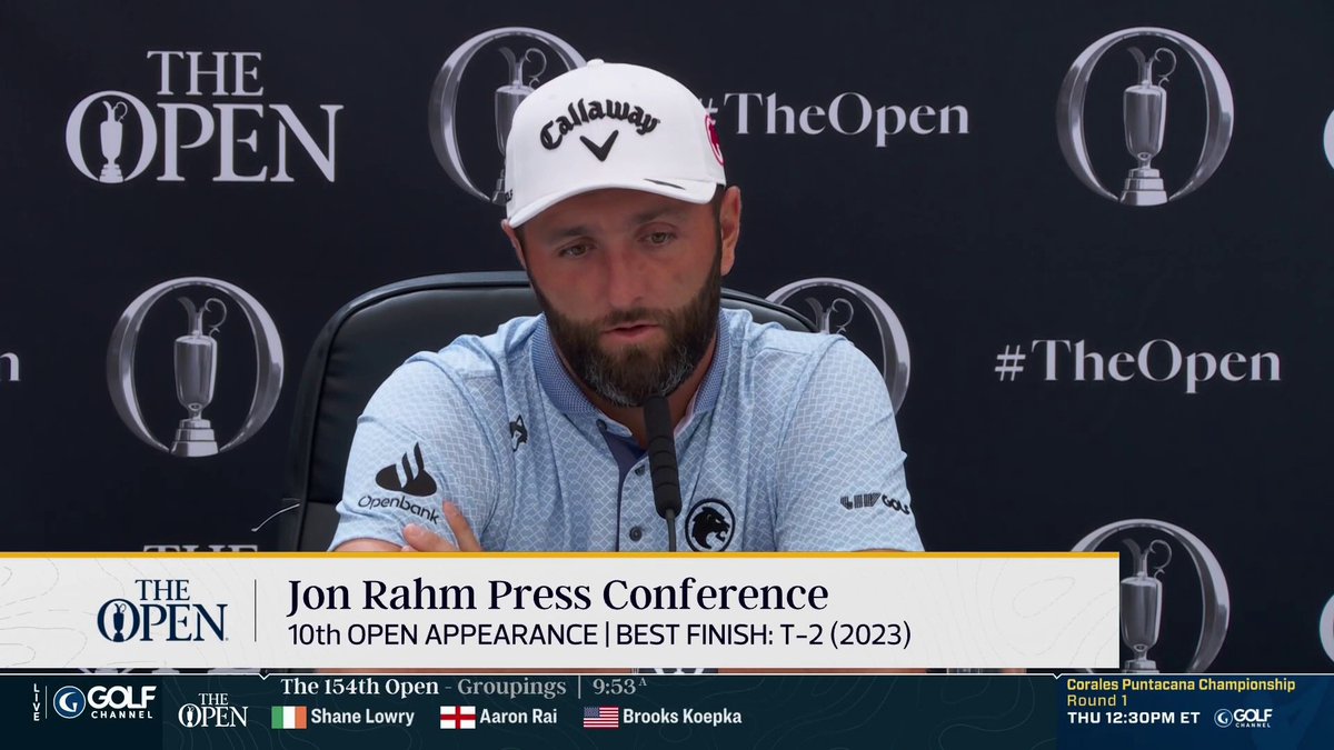 Reporter: "Would you like to see an international major? Not three in the U.S. and one in Europe, but one that travels around the world?" Jon Rahm: "From what I've seen the last few years, having a major in Australia could be very successful." Thoughts? Interesting perspective here from Jon.