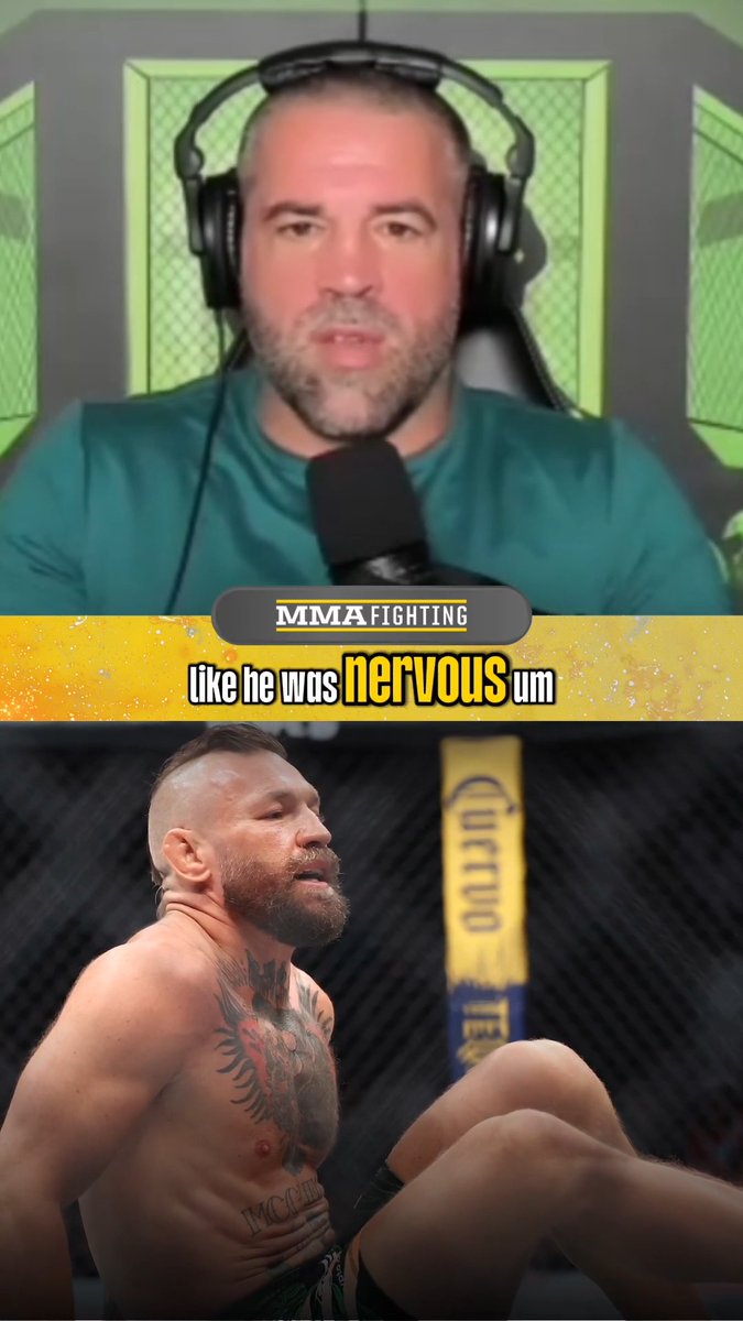 Matt Brown believes Conor McGregor was feeling the pressure before suffering a devastating knee injury: "I thought Max said it perfect — I think he was weak in the knees. He was nervous. I don’t think he looked 100% himself." (🎥 Damon Martin)
