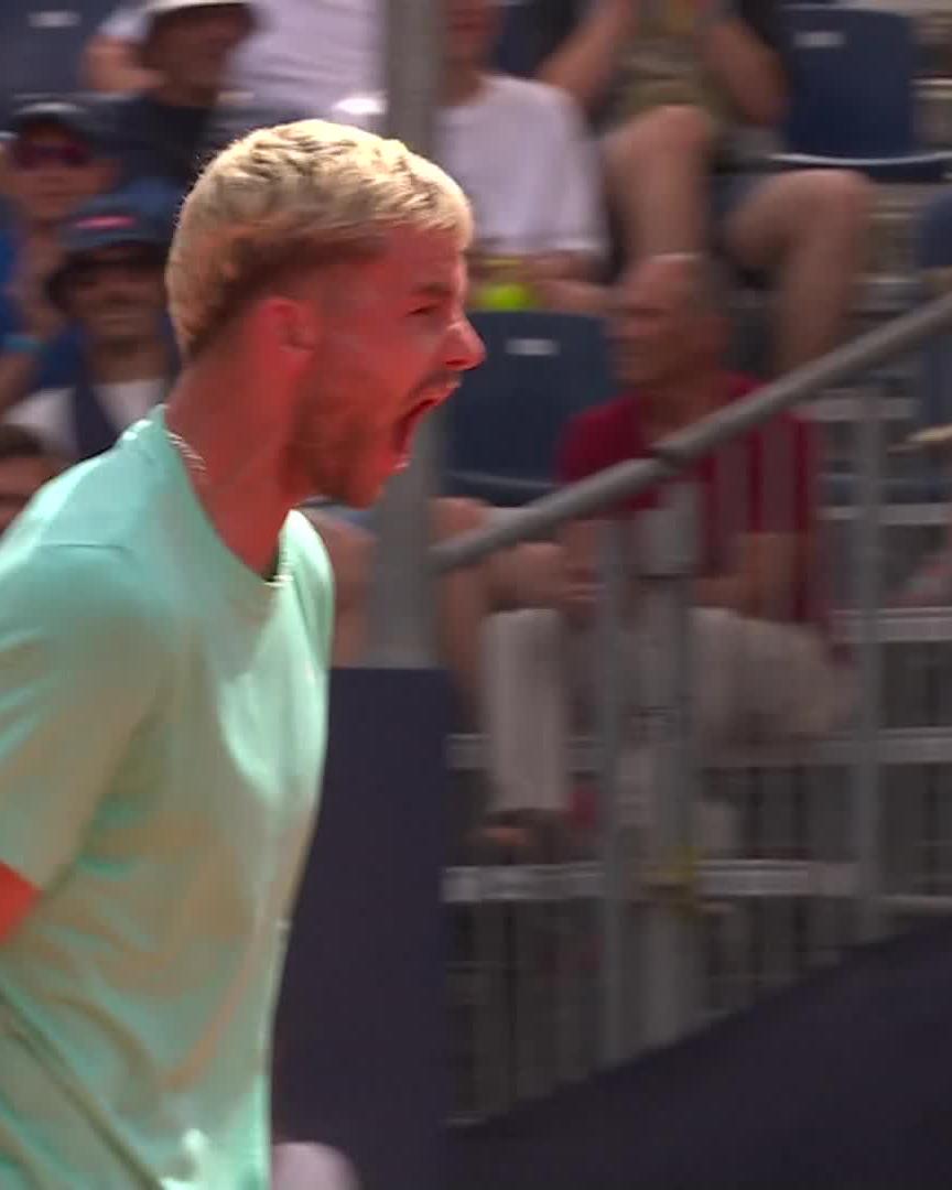 Swiss showdown settled 🇨🇭 Kym comes through a tough battle to defeat countryman Dietrich 7-6 2-6 7-6! #SwissOpenGstaad