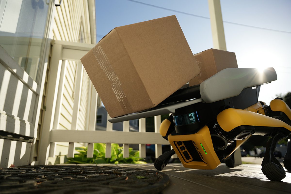 Boston Dynamics is testing a last-mile delivery solution, helping get packages from van to doorstep with less strain and greater efficiency. Learn how and why we're taking on one of the biggest supply chain challenges: