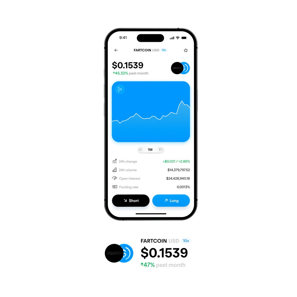 You can short $TSLA and long $Fartcoin from the same app. Your Robinhood can't do that.
