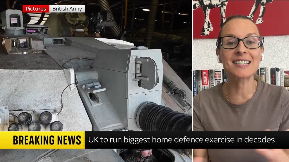 BREAKING: The UK will hold its largest home defence exercise in decades next year Dubbed 'Operation Albiston Shadow' Sky's Deborah Haynes says it will play out over a number of days and will be testing the UK's responses to 'hybrid' threats under the threshold of conventional war. Read more: