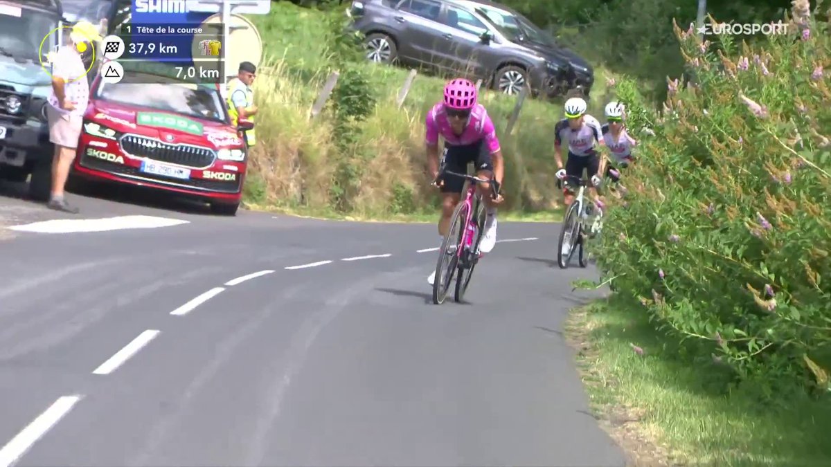 Richard Carapaz merci d'exister mon gars c'est beau de tenter comme ça peut importe le plateau il tente des trucs on t'aime Richie #TDF2026