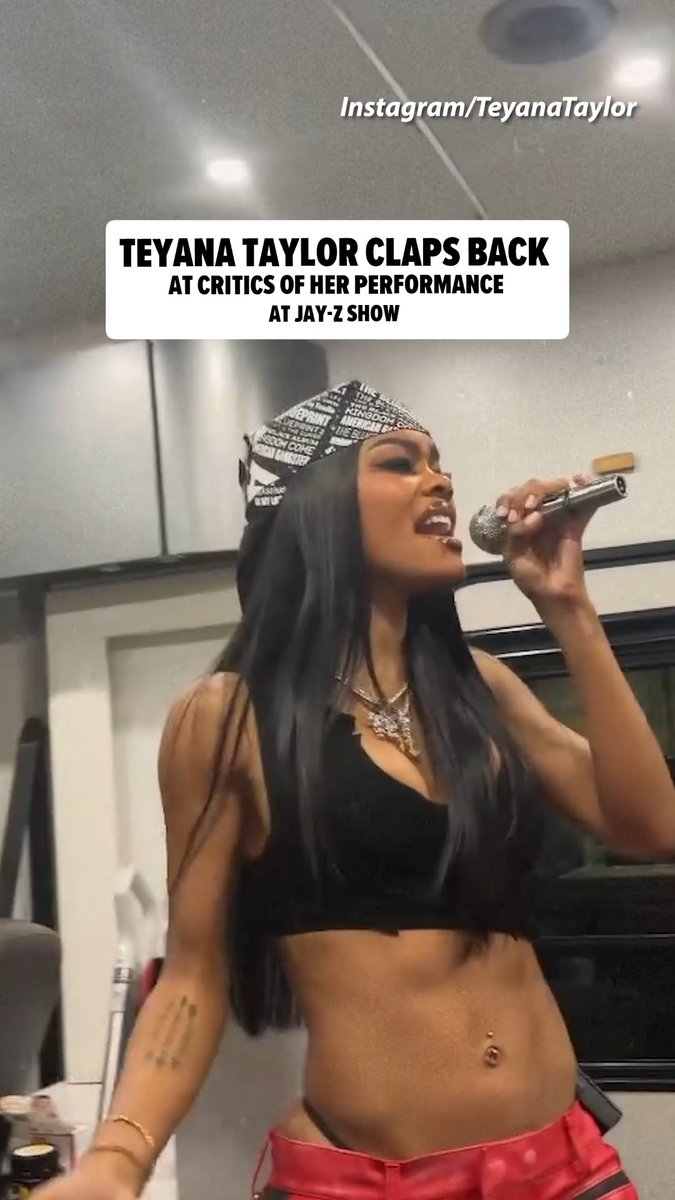 Teyana Taylor is defending herself after she dealt with some technical difficulties during Jay-Z's "Extra Innings" show on Sunday. "The gratitude was louder than any mic could ever be."