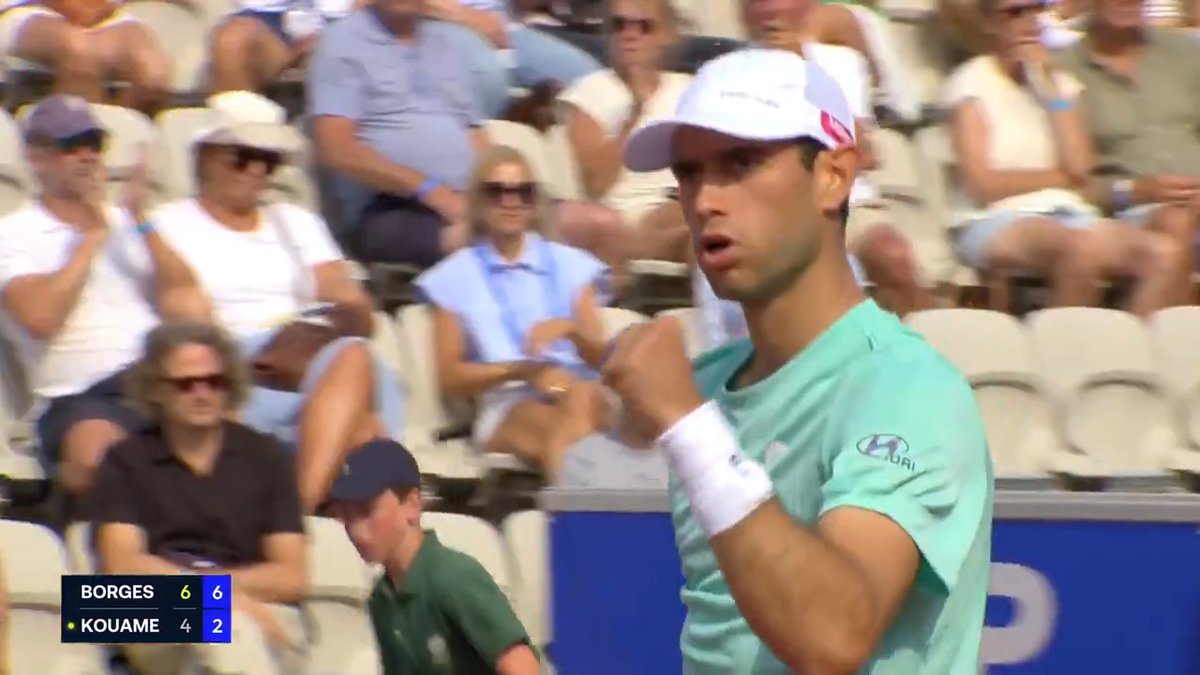 Smooth sailing for Nuno ⛵️ Former champion Nuno Borges safely navigates his way into the second round, defeating Kouame 6-4, 6-2. Nordea Open | #NordeaOpen