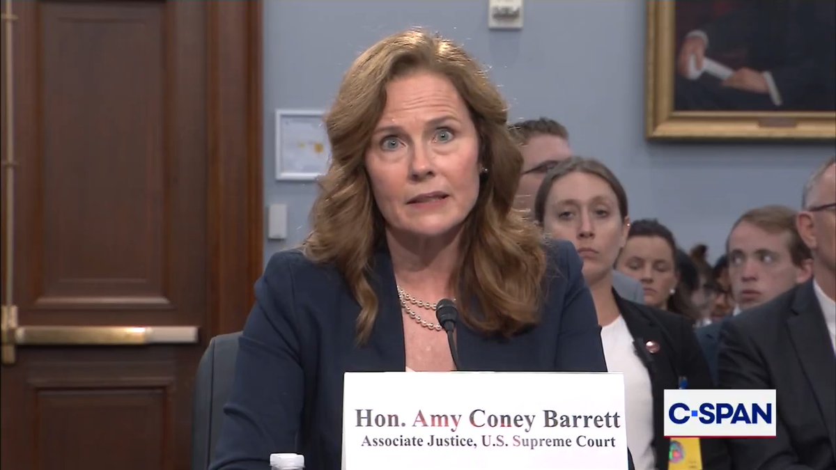 Justice Amy Coney Barrett on how threats have affected her family: "Maybe I lack imagination, but I didn't expect that performing this service was going to put me in the position of explaining to my children what a bulletproof vest was and why I had to wear one."