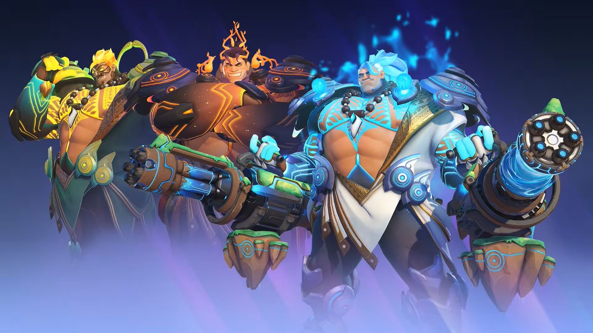 Overwatch Mauga World Forger Mythic Skin Trailer 🍃 The in-game trailer for the new #Overwatch Mauga skin has been released in CN. The new Mauga Mythic skin is launching today ✨