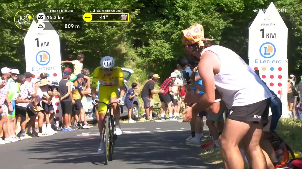 ร POGI-TIME! ๐๐ La maglia gialla scatta ai -15.5km dall'arrivo: si sbarazza della compagnia e mangia a Carapaz oltre 40 secondi! NON ร UMANO! NON ร UMANOOOOO! ๐ธ๐ธ๐ธ #Ciclismo #Cycling #TourdeFrance #TDF2026 #Pogacar