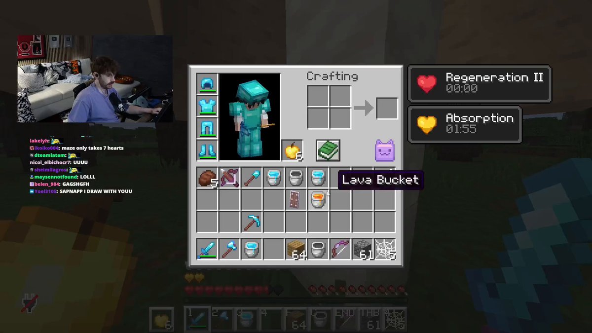"AURA" Porque Sapnap le ganó varios PvP's a Dream, uno de los "mejores" jugadores de PvP según él mismo.