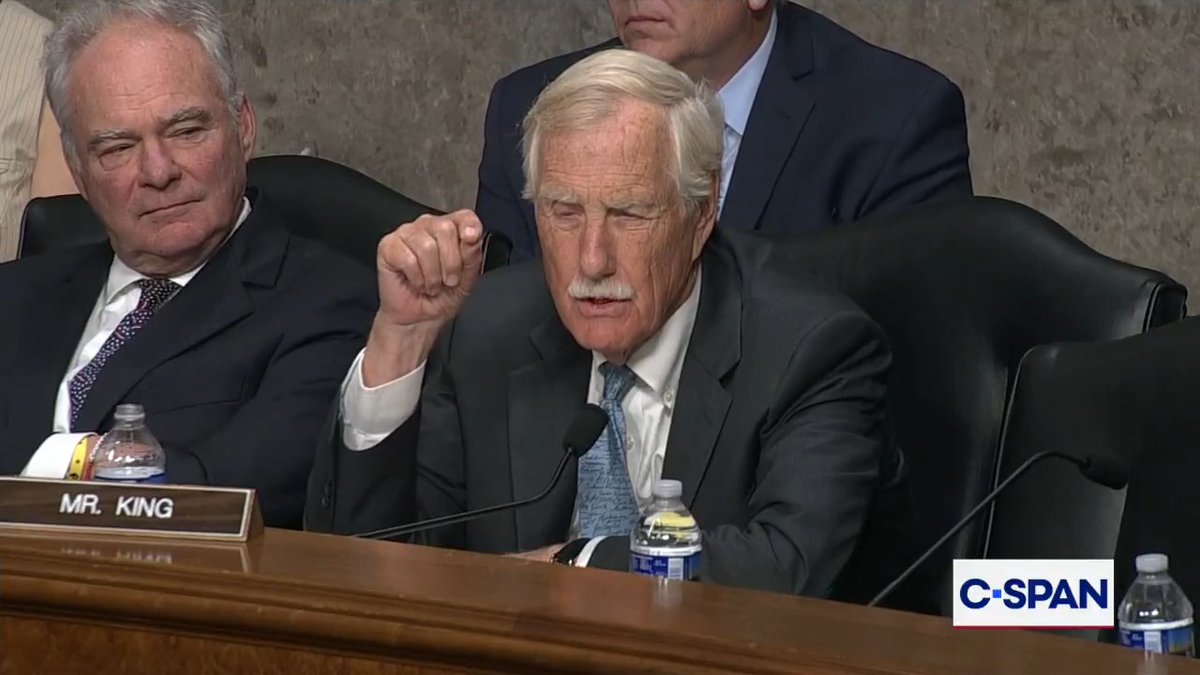 .Senator Angus King (I-ME) to nominee to be Under Secretary of Defense (Comptroller) Jules Hurston on the cost of the Iran War: "I'm unpersuaded by your professions of ignorance."