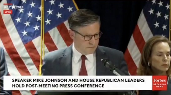 Mike Johnson on ICE not wearing body cameras when they killed Joan Sebastian Guerrero in Maine: "Uh, I don't know anything about this event. I was a little busy yesterday. You guys can mock me for not knowing that."
