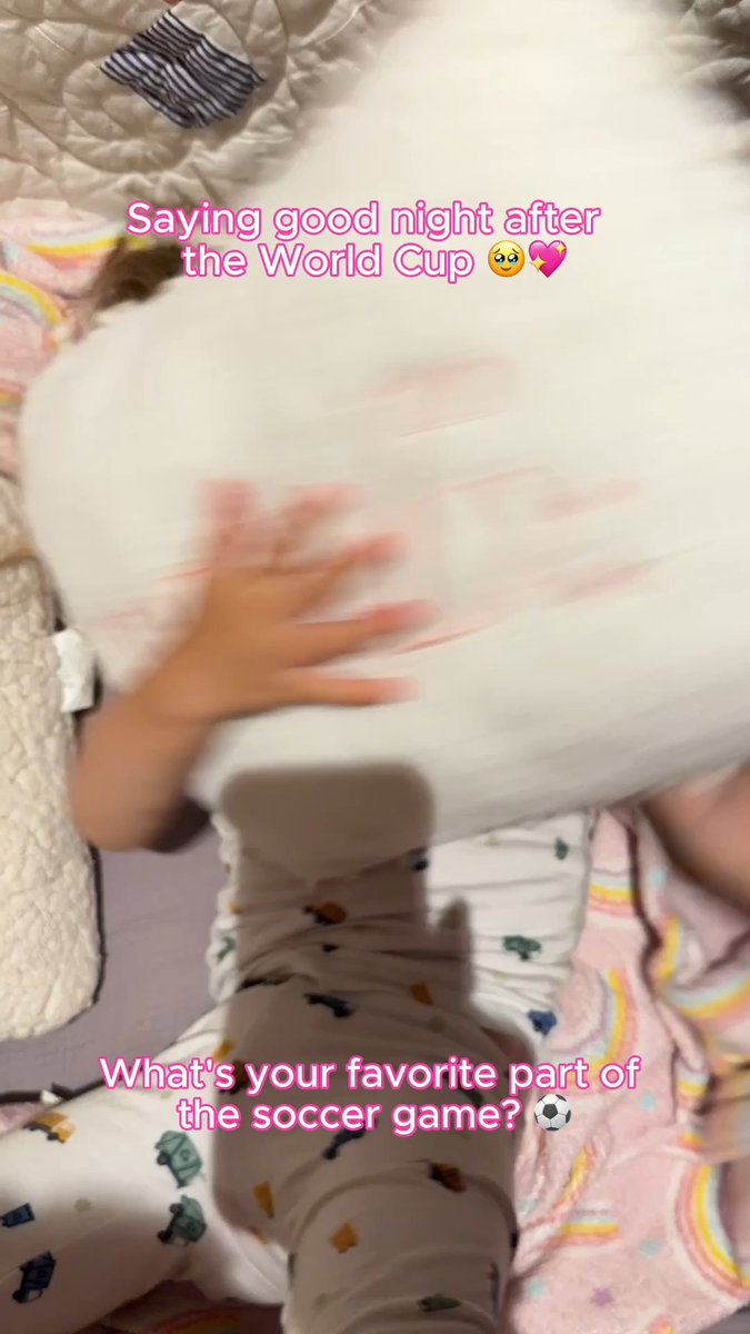 Had to share the sweetest moment of London saying goodnight to me after her very first soccer game 🥹 Missing watching the US Men's team! ⚽️💖 Love my #CutesieCrew Crocodiles 🐊💕 #FIFAWorldCup #SlivingMom ✨