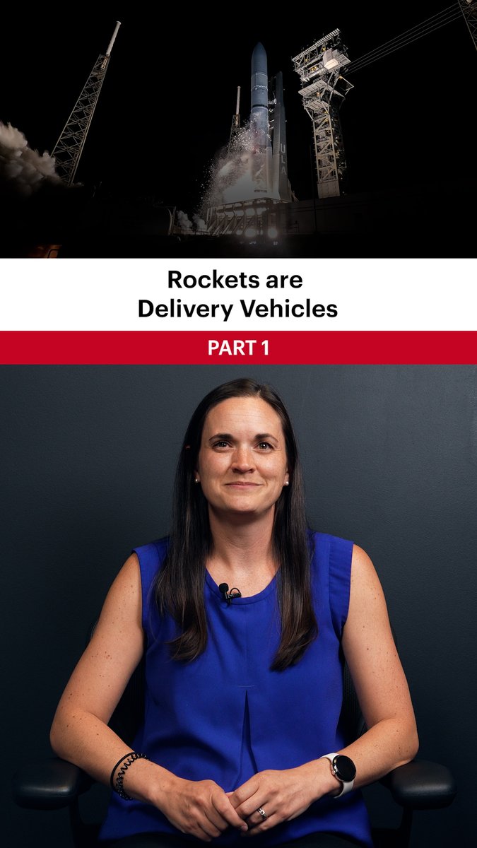 Rockets are delivery vehicles for space, built to deliver payloads to their precise orbital destination. Learn more from ULA engineer and program manager, Amanda. #SpaceSimplified