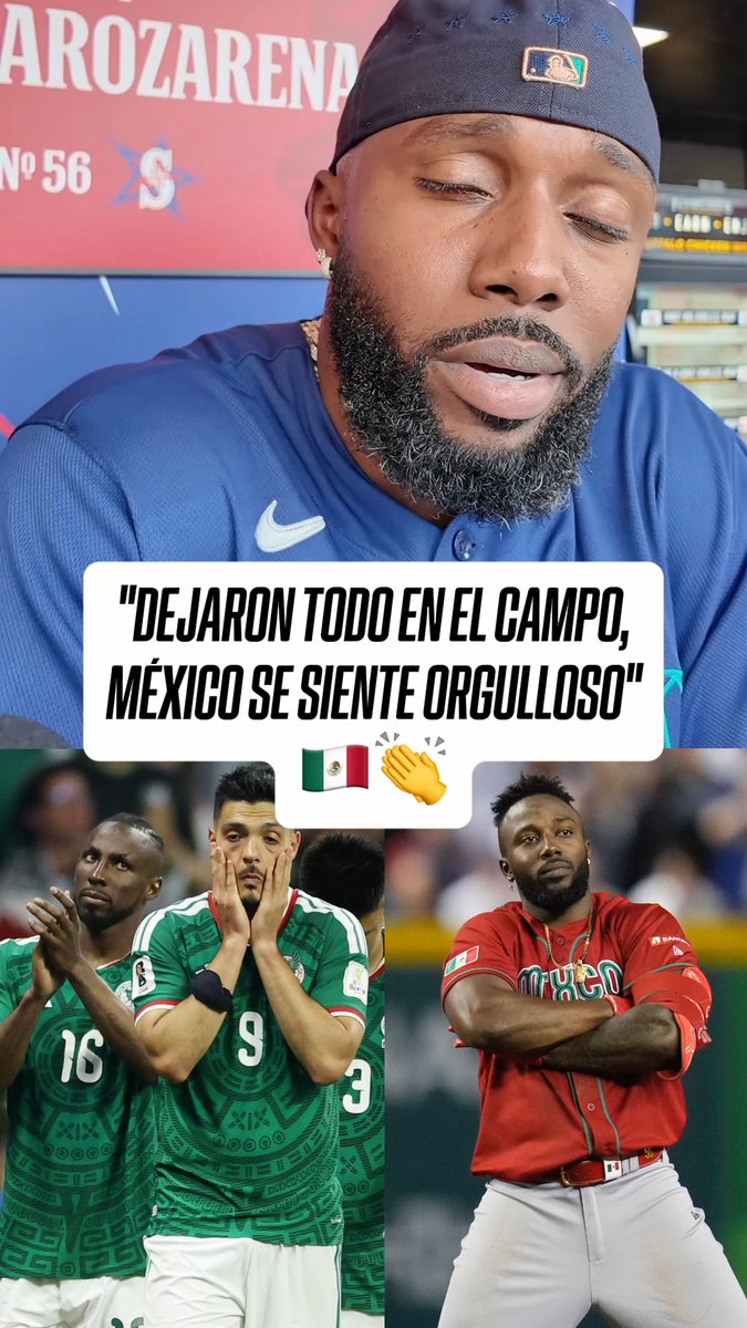 Randy Arozarena se siente orgulloso del TRI por lo hecho en el Mundial 🇲🇽⚽️ Le recordó lo hecho por el Tri en el Clásico Mundial de Béisbol en el 2023. Y estuvo al pendiente de Julian Quiñones 🔥