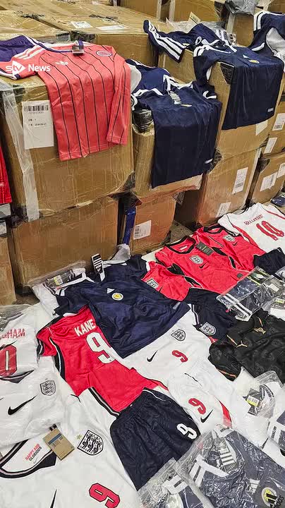 Fake Scotland and England tops among 58,000 kits seized in raid