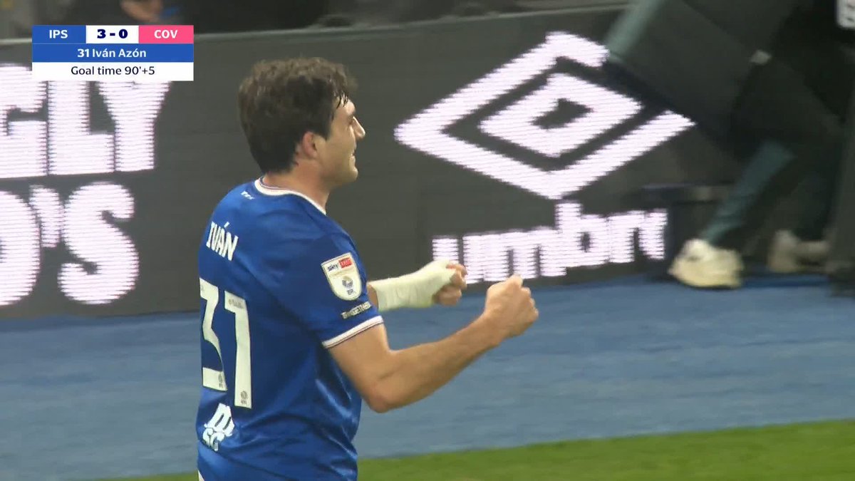 🎥 Iván Azón featured in 39 Championship matches during the 2025/26 season while on loan at Ipswich Town, scoring five goals and providing four assists #saintsfc