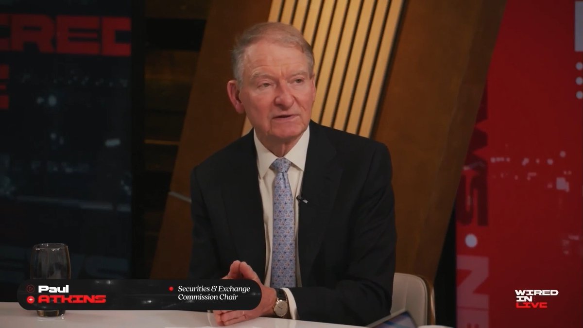 Chairman Paul Atkins on agency priorities: "What we're trying to do now is modernize, clarify and then transform our our rules and regulations . . . to invite innovation and people who are innovators back to the United States."