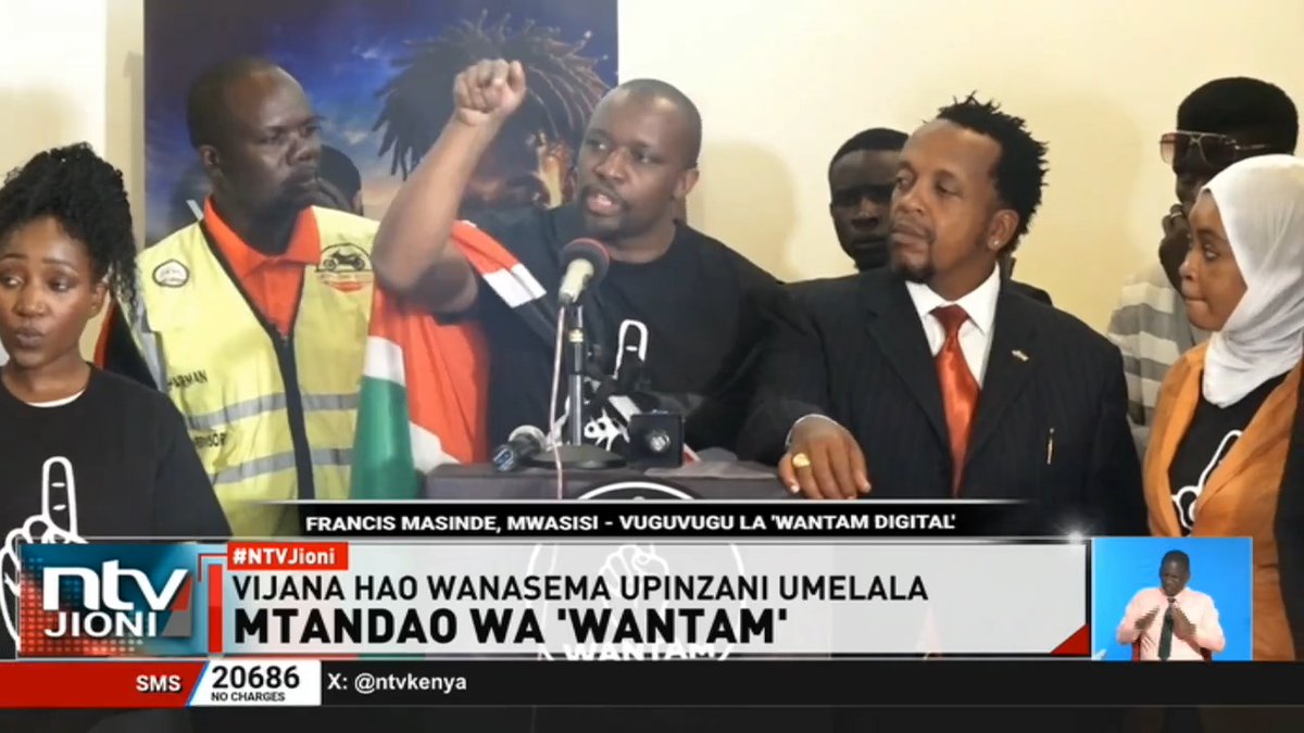 Mtandao Wa 'Wantam' Kundi la vijana wanaojitambulisha kama kamati ya mashauri ya wantam limejitokeza na mfumo mpya wa kidijitali unaotishia kubadilisha uwanja wa siasa. #NTVJioni Nicholas Wambua