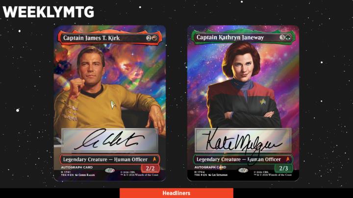 Star Trek The ship is yours, now choose your captain! These stunning headliners are just the beginning. #MTGxStarTrek