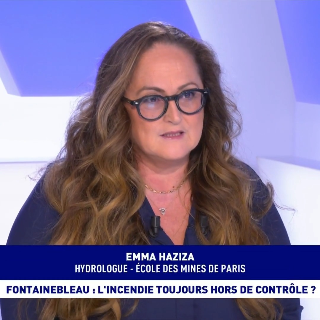 Incendie à Fontainebleau : "On ne regarde que les flammes, mais on ne voit pas ce qui se cache dessous : cette nappe [phréatique] (…) mais aussi le système d'adduction en eau potable qui alimente les Parisiens (…) On a un enjeu sur le fait d'avoir de l'eau potable." Haziza Emma