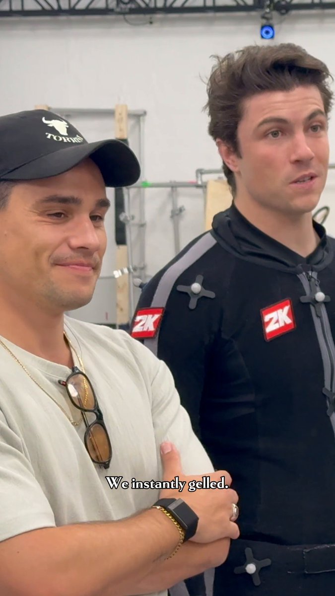 Cesare and Enzo: amici on and off-camera. #MafiaTheOldCountry