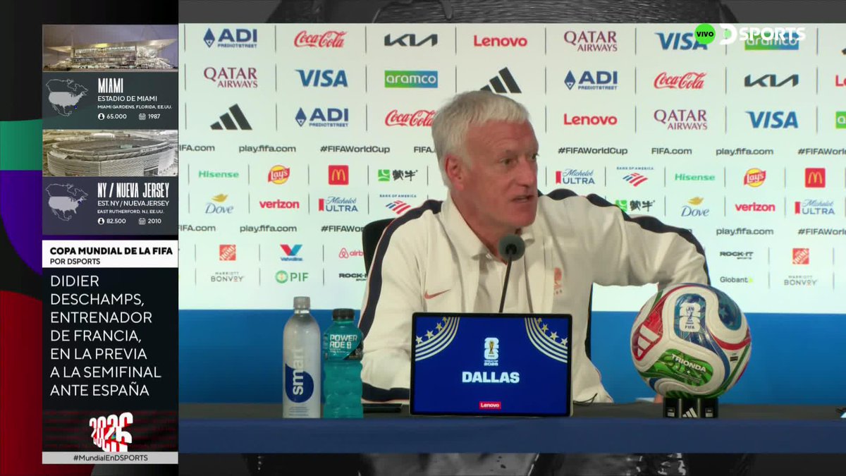 Didier Deschamps: "Puedo confirmar que España es el favorito." 🇪🇸 "No quiero presionar a Luis de la Fuente y su equipo..." "Saben cómo atacar y defender muy bien, recibiendo solo un gol en siete partidos." "hay que esperar un partido espectacular”
