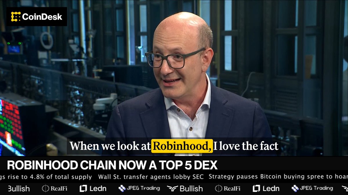 🎥 Seth Ginns says Robinhood Chain is off to a strong start, crediting a mix of marketing and user incentives for driving early engagement and laying the groundwork for organic growth.