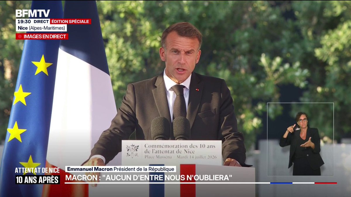 "Depuis 2024, 16 projets d'attentats ont été déjoués", affirme Emmanuel Macron