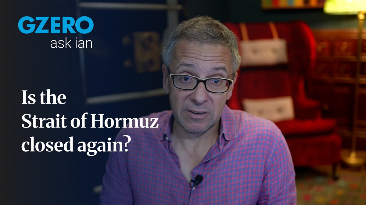 trump says tolls. iran says disruption. the strait says neither side is in control... GZERO Media