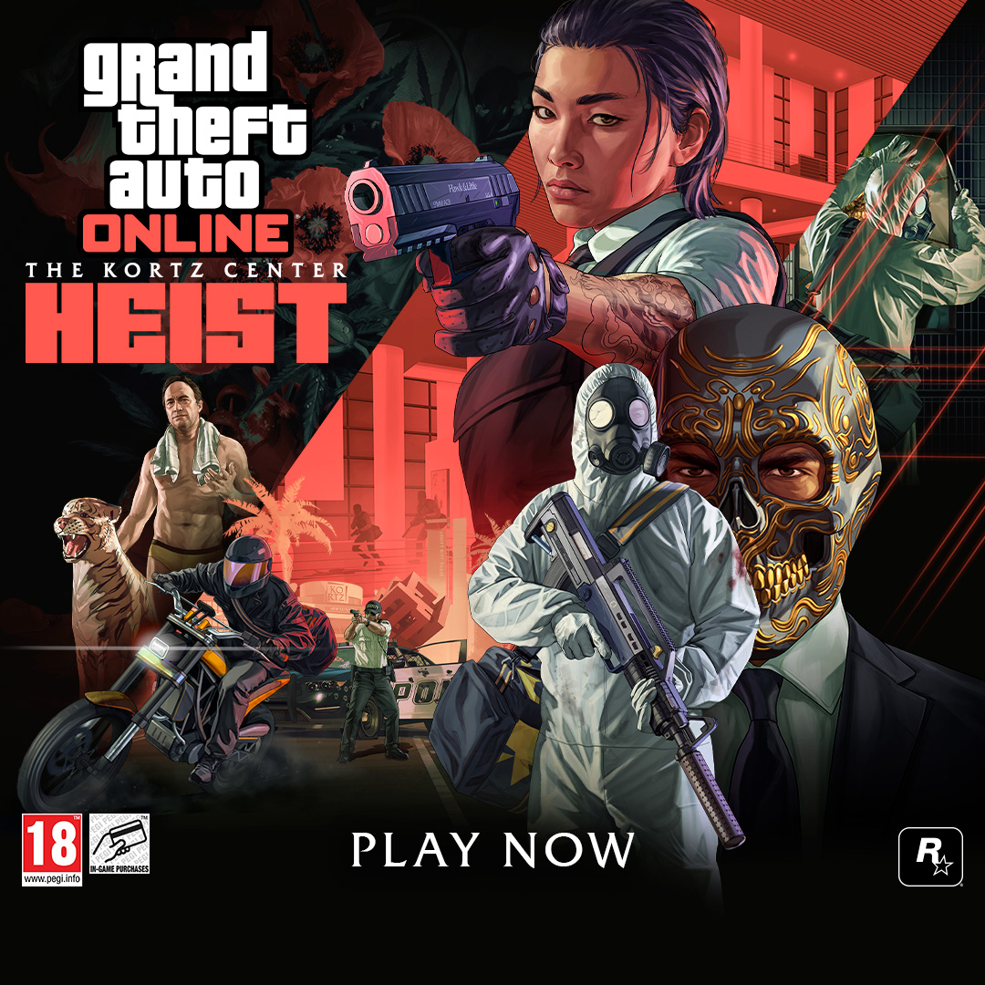 Break into the art world by knocking over high society's cultural epicenter and making off with lucrative treasures from its latest exhibition in GTA Online: The Kortz Center Heist.