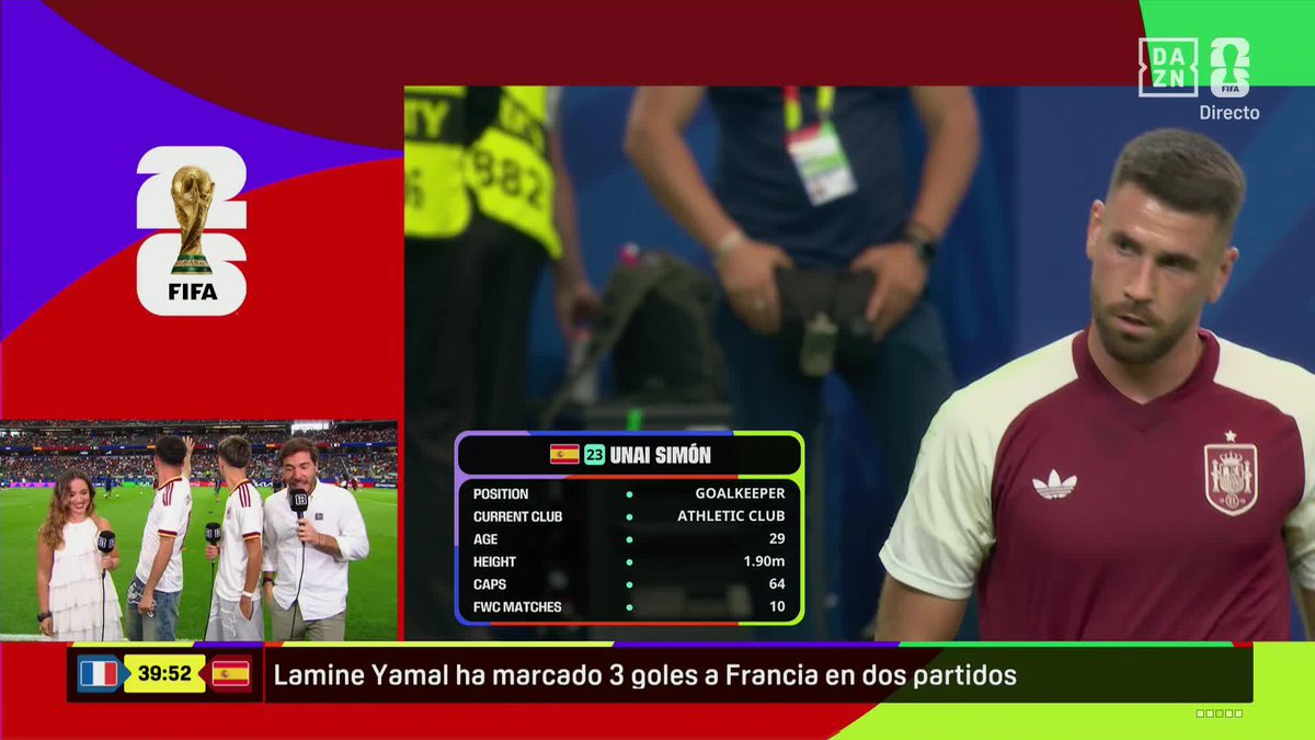 De Rocafonda para el mundo 🌎 El primo y el mejor amigo de Lamine Yamal, presentes en una semifinal de un Mundial 👏🏻 #DAZNMundial #FIFAWorldCup
