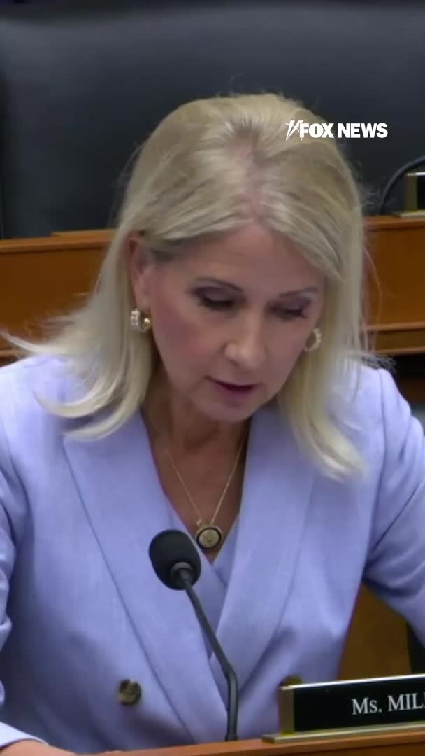 "Why can't you just say 'pregnant women'?" Rep. Mary Miller confronts UCSF Chancellor Dr. Sam Hawgood during a House hearing after he defends the medical school's guidance encouraging the use of "pregnant people" instead of "pregnant women." Hawgood argues the terminology reflects patients who can become pregnant, including some transgender men and nonbinary individuals. Miller pushes back, saying the language replaces women in medicine. The tense exchange came during a House Education and Workforce Committee hearing focused on DEI in medical schools.